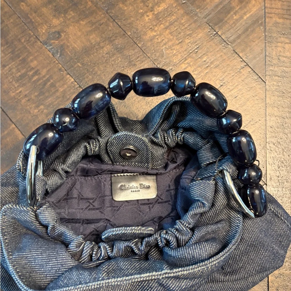 Charming Dior Blue Denim Handbag - Picture 3 of 6